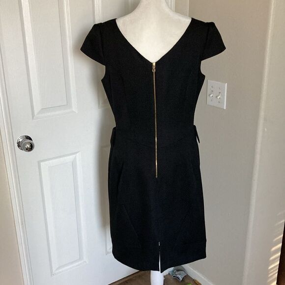 Tahari Black Work Dress Sz 8 - Picture 2 of 3